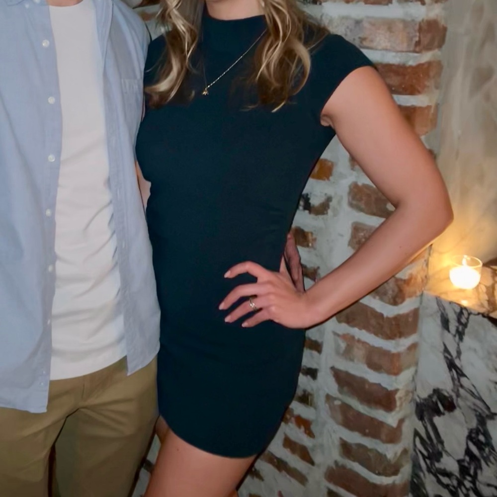 Teal Knit Dress